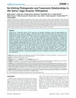 Re-Visiting phylogenetic and taxonomic relationships in the genus saga (Insecta: Orthoptera)