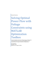 Solving optimal power flow with voltage constraints using MATLAB optimization toolbox