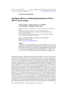 Nondipole effects in double photoionization of He at 450 eV excess energy