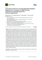 Assessment of the use of geographically weighted regression for analysis of large on-farm experiments and implications for practical application