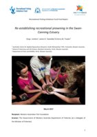 Re-establishing recreational prawning in the Swan-Canning Estuary