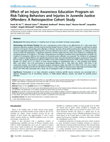 Effect of an injury awareness education program on risk-taking behaviors and injuries in juvenile justice offenders: A retrospective cohort study
