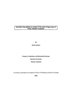 Domestic dog attacks on sheep in the urban fringe areas of Perth, Western Australia