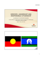 Heroism, leadership and responsible citizenship: An approach to sustaining wellbeing