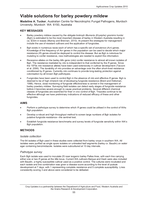 Viable solutions for barley powdery mildew
