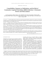 Comorbidities, exposure to medications, and the risk of community-acquired clostridium difficile infection: A systematic review and meta-analysis