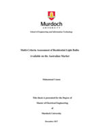Multi-Criteria assessment of residential light bulbs available on the Australian market