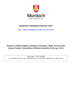 Graphics calculators and science