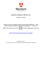 Captain James Leslie (Jack) Buckman - 12th (Bermondsey) Battalion, East Surrey Regiment - in Life and Death