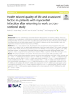 Health-related quality of life and associated factors in patients with myocardial infarction after returning to work: A cross-sectional study
