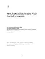 NGOs, professionalisation and power: Case study of Bangladesh