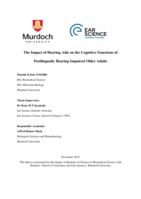 The impact of hearing aids on the cognitive functions of postlingually hearing impaired older adults