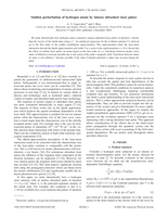 Sudden perturbation of hydrogen atoms by intense ultrashort laser pulses