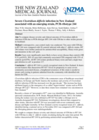 Severe Clostridium difficile infection in New Zealand associated with an emerging strain, PCR-ribotype 244