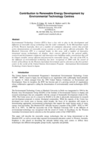 Contribution to renewable energy development byEnvironmental Technology Centres