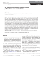 The defamatory potential of ad hominem criticism: Guidance for advocacy in public forums