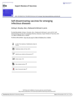 Self-disseminating vaccines for emerging infectious disease