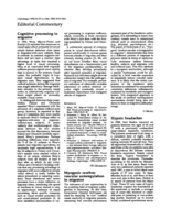 Cognitive processing in migraine