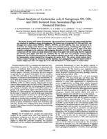 Clonal analysis of Escherichia coli of serogroups O9, O20, and O101 isolated from Australian pigs with neonatal diarrhea