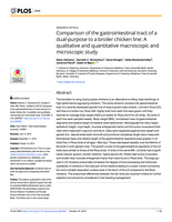Comparison of the gastrointestinal tract of a dual-purpose to a broiler chicken line: A qualitative and quantitative macroscopic and microscopic study