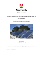 Design guidelines for lightning protection of PV systems