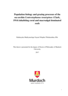 Population biology and grazing processes of the sea urchin Centrostephanus tenuispinus (Clark, 1914) inhabiting coral and macroalgal dominated reefs