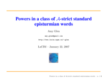 Powers in a class of A-strict standard episturmian words