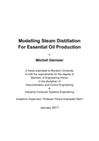 Modelling Steam Distillation For Essential Oil Production