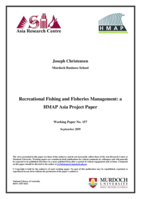 Recreational fishing and fisheries management: A HMAP Asia project paper