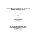Molecular approaches to diagnostics for plant parasitic nematodes of biosecurity concern