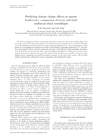 Predicting climate change effects on marine biodiversity: comparison of recent and fossil molluscan death assemblages