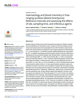 Haematology and blood chemistry in free-ranging quokkas (Setonix brachyurus): Reference intervals and assessing the effects of site, sampling time, and infectious agents