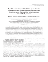 Population structure and life history characteristics of the freshwater crayfish Gramastacus insolitus and Geocharax falcata (Parastacidae) in the Grampians National Park, Australia