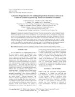 Laboratory preparation of a new antifungal agent from Streptomyces olivaceus in control of Fusarium oxysporum f.sp. melonis of Cucurbits in greenhouse