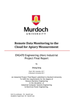 Remote Data Monitoring to the Cloud for Apiary Measurement