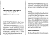 Teaching process sustainability: a role-playing case focused on finding new solutions to a waste-water management problem