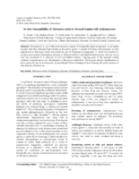In vitro susceptibility of Alternaria solani to several Iranian soil actinomycetes