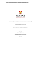 Economic Analysis of Reducing End-User Peak Demand with Renewable Energy