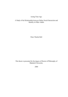 Acting your age: a study of the relationship between online social interaction and identity in older adults
