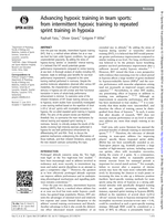 Advancing hypoxic training in team sports: From intermittent hypoxic training to repeated sprint training in hypoxia: Table 1