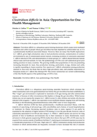 Clostridium difficile in Asia: Opportunities for one health management