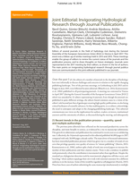Joint Editorial: Invigorating hydrological research through journal publications