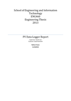 PV data logger report