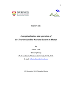 Conceptualization and operation of the Tourism Satellite Accounts System in Bhutan
