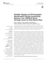 Satellite tagging and photographic identification reveal connectivity between two UNESCO world heritage areas for reef Manta Rays