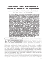 Tumor necrosis factor-like weak inducer of apoptosis is a mitogen for liver progenitor cells