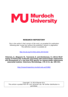 MLST typing of Pasteurella multocida associated with haemorrhagic septicaemia and development of a real-time PCR specific for haemorrhagic septicaemia associated isolates