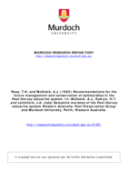 Recommendations for the future management and conservation of saltmarshes in the Peel-Harvey estuarine system. In: McComb, A.J., Kobryn, H.T. and Latchford, J.A. (eds) Samphire marshes of the Peel-Harvey estuarine system Western Australia.