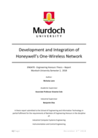 Development and integration of Honeywell’s One-Wireless network