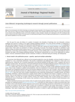 Joint Editorial: Invigorating hydrological research through journal publications